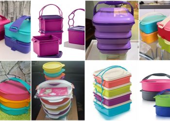 8 Mangkuk Tingkat Tiffin Tupperware  Popular Malaysia 2023