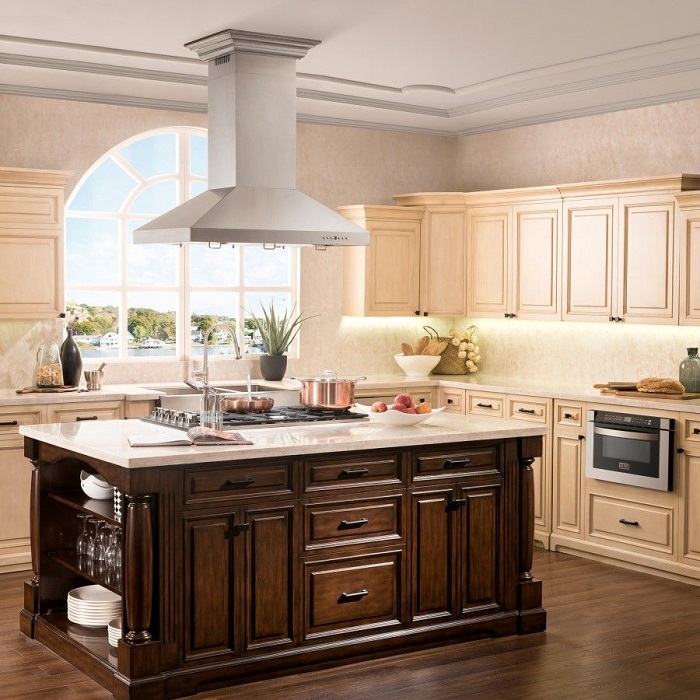 island kitchen hood