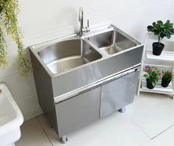 stanless steel sink cabinet