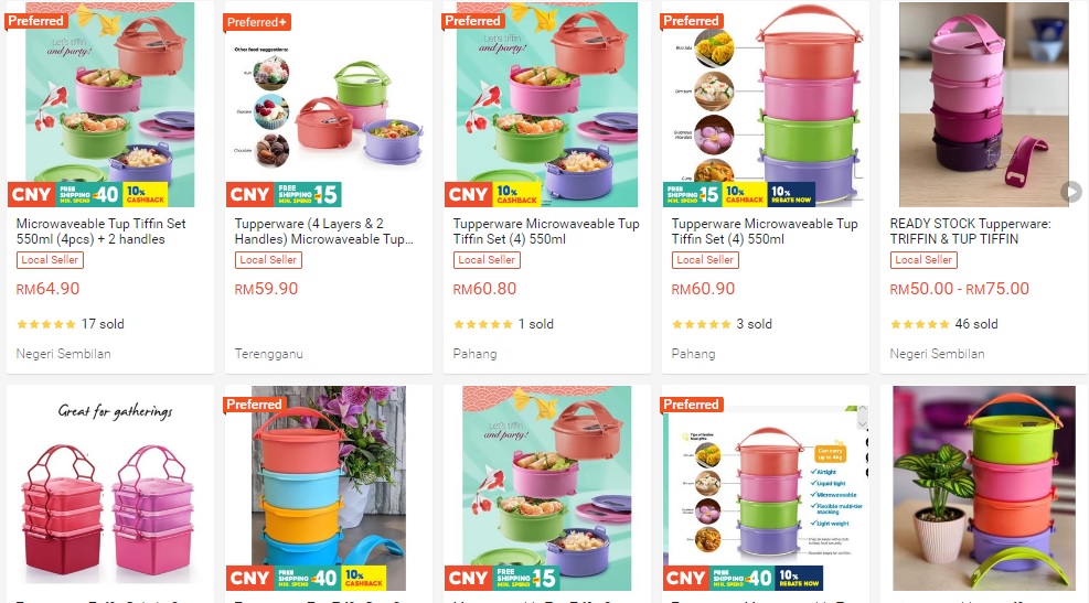 tupperware tiffin