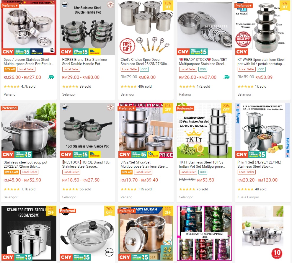 periuk stainless steel terbaik