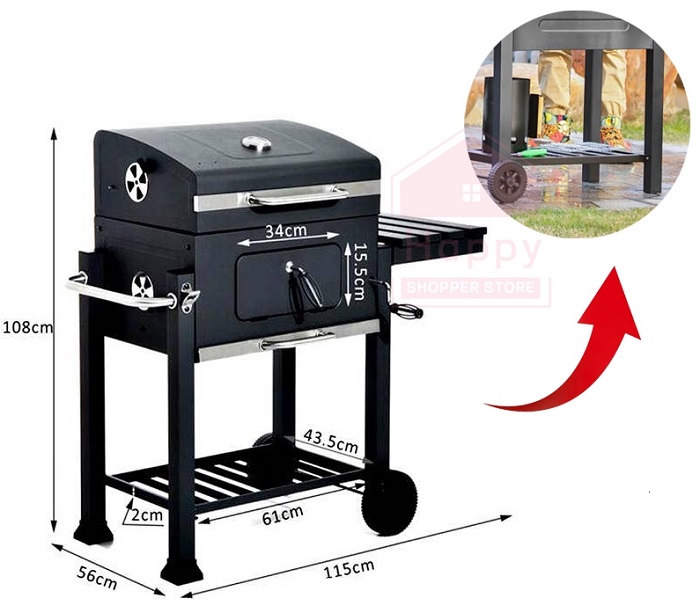 bbq grill with wheel