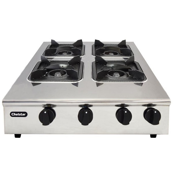 chelstar 4 burner stainless steel